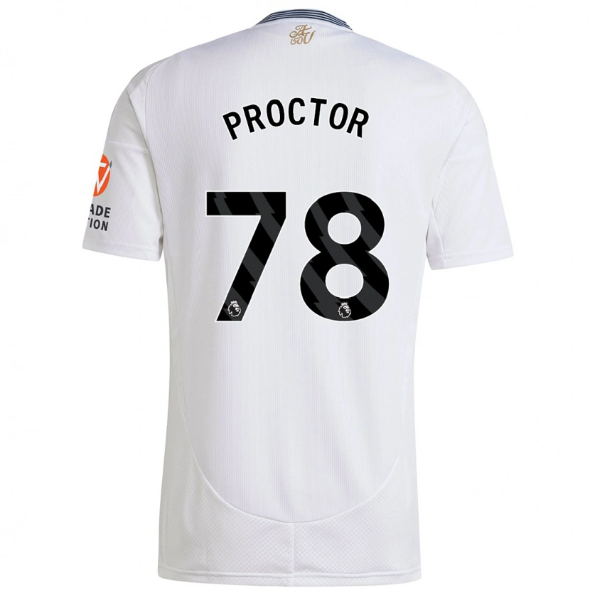 Danxen Män Sam Proctor #78 Vit Bortatröja Matchtröjor 2024/25 Tröjor T-Tröja