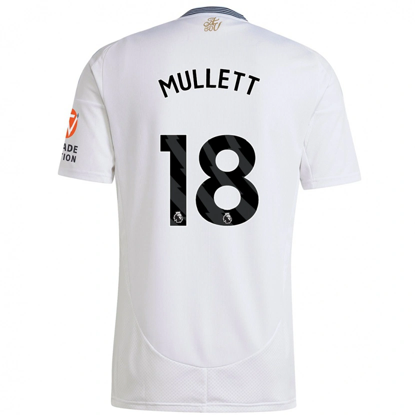 Danxen Män Georgia Mullett #18 Vit Bortatröja Matchtröjor 2024/25 Tröjor T-Tröja