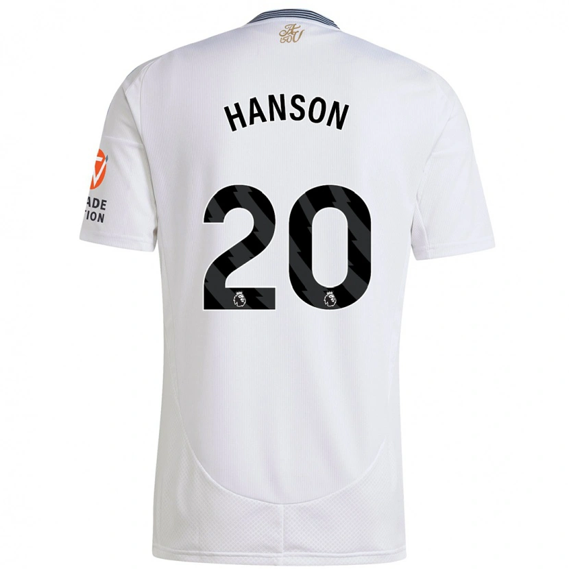 Danxen Män Kirsty Hanson #20 Vit Bortatröja Matchtröjor 2024/25 Tröjor T-Tröja