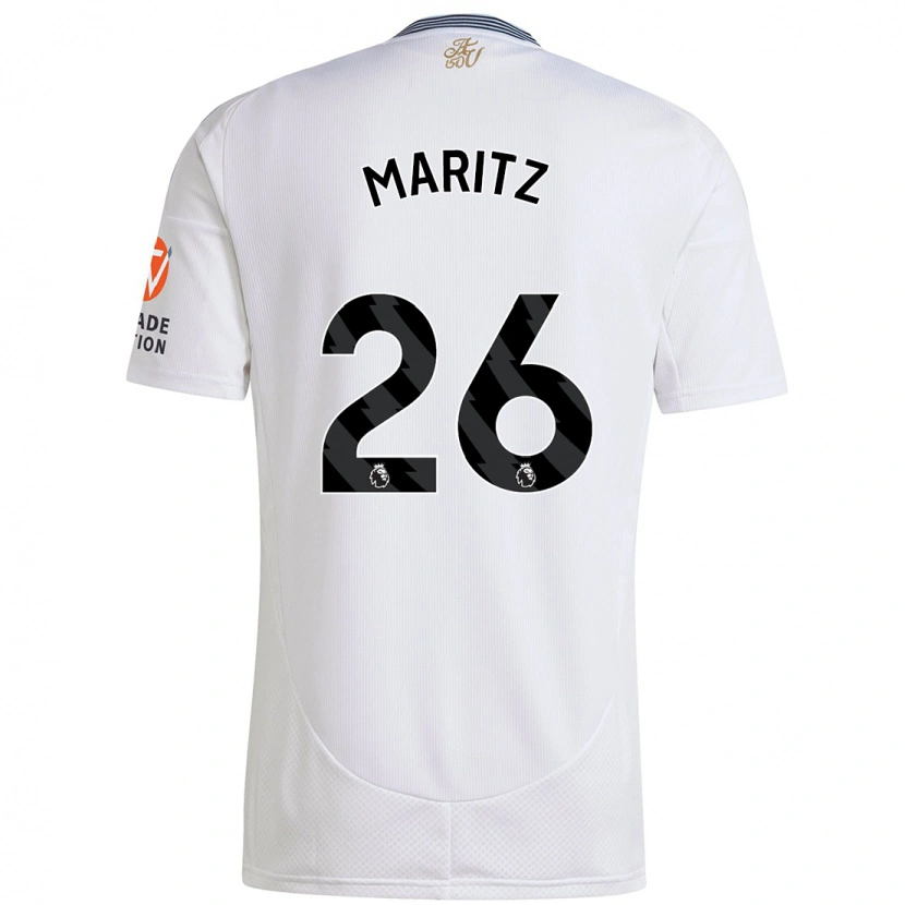 Danxen Män Noelle Maritz #26 Vit Bortatröja Matchtröjor 2024/25 Tröjor T-Tröja