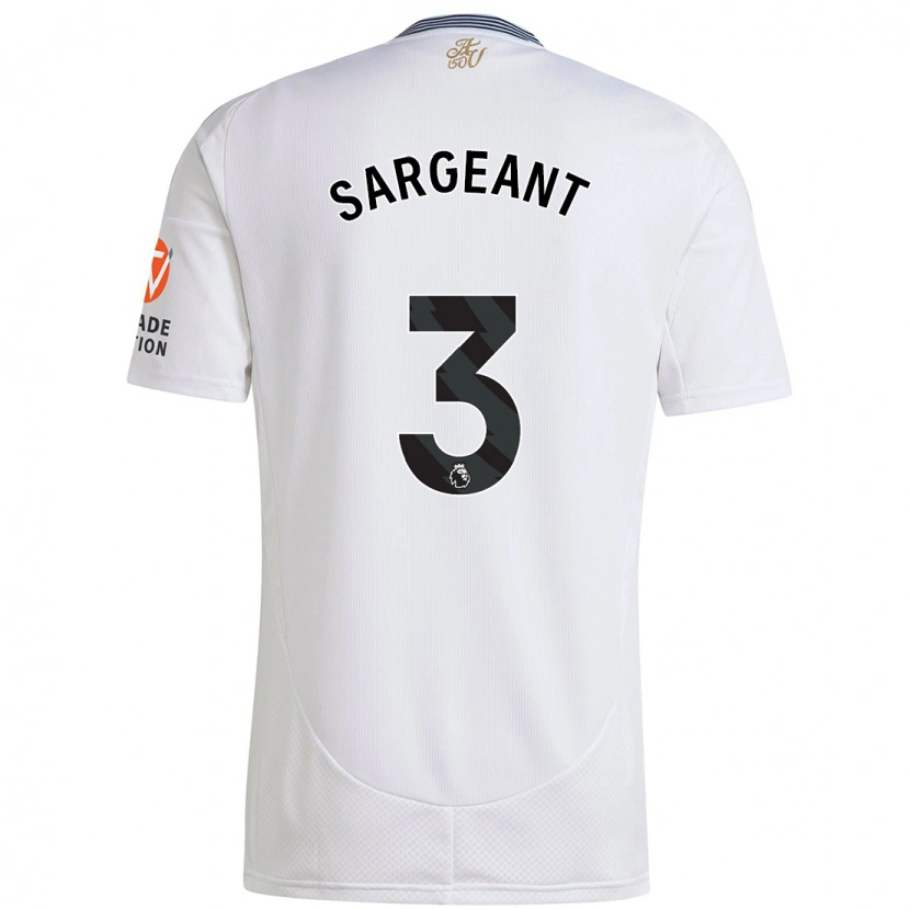 Danxen Män Meaghan Sargeant #3 Vit Bortatröja Matchtröjor 2024/25 Tröjor T-Tröja
