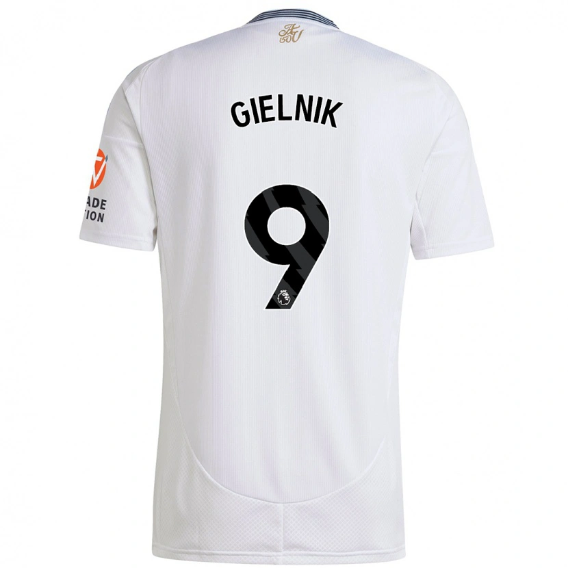 Danxen Män Emily Gielnik #9 Vit Bortatröja Matchtröjor 2024/25 Tröjor T-Tröja