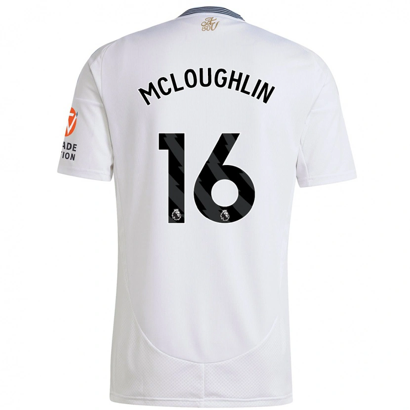 Danxen Män Olivia Mcloughlin #16 Vit Bortatröja Matchtröjor 2024/25 Tröjor T-Tröja
