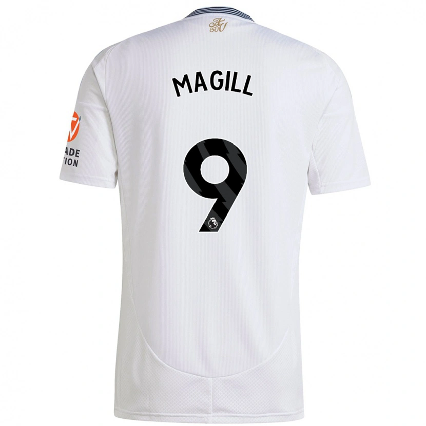Danxen Män Simone Magill #9 Vit Bortatröja Matchtröjor 2024/25 Tröjor T-Tröja