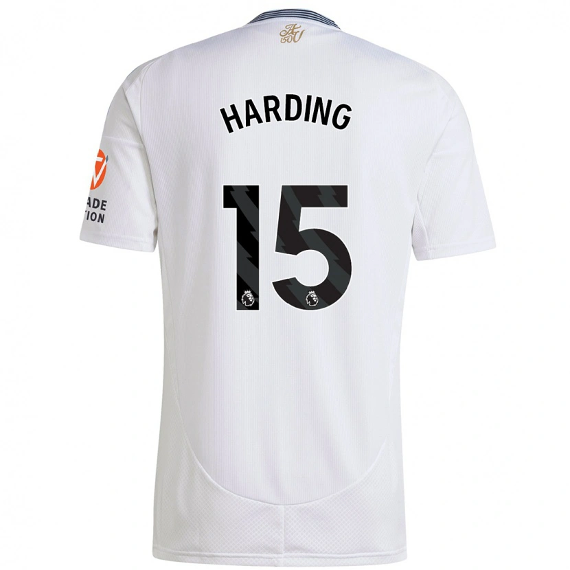 Danxen Män Natasha Harding #15 Vit Bortatröja Matchtröjor 2024/25 Tröjor T-Tröja