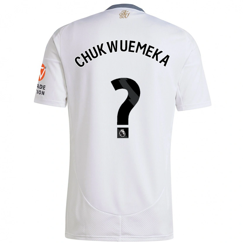 Danxen Män Caleb Chukwuemeka #0 Vit Bortatröja Matchtröjor 2024/25 Tröjor T-Tröja