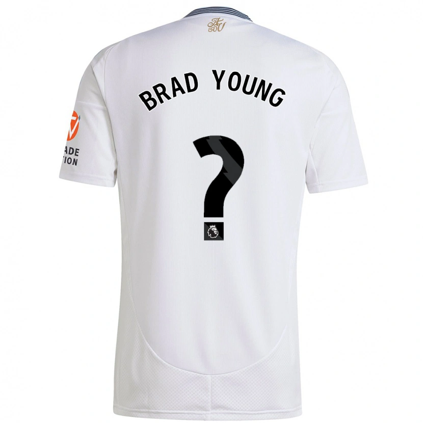 Danxen Män Brad Young #0 Vit Bortatröja Matchtröjor 2024/25 Tröjor T-Tröja