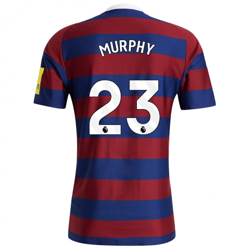 Danxen Män Jacob Murphy #23 Vinröd Marinblå Bortatröja Matchtröjor 2024/25 Tröjor T-Tröja