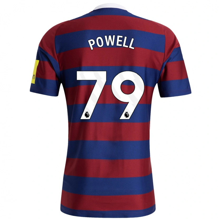 Danxen Män Rory Powell #79 Vinröd Marinblå Bortatröja Matchtröjor 2024/25 Tröjor T-Tröja