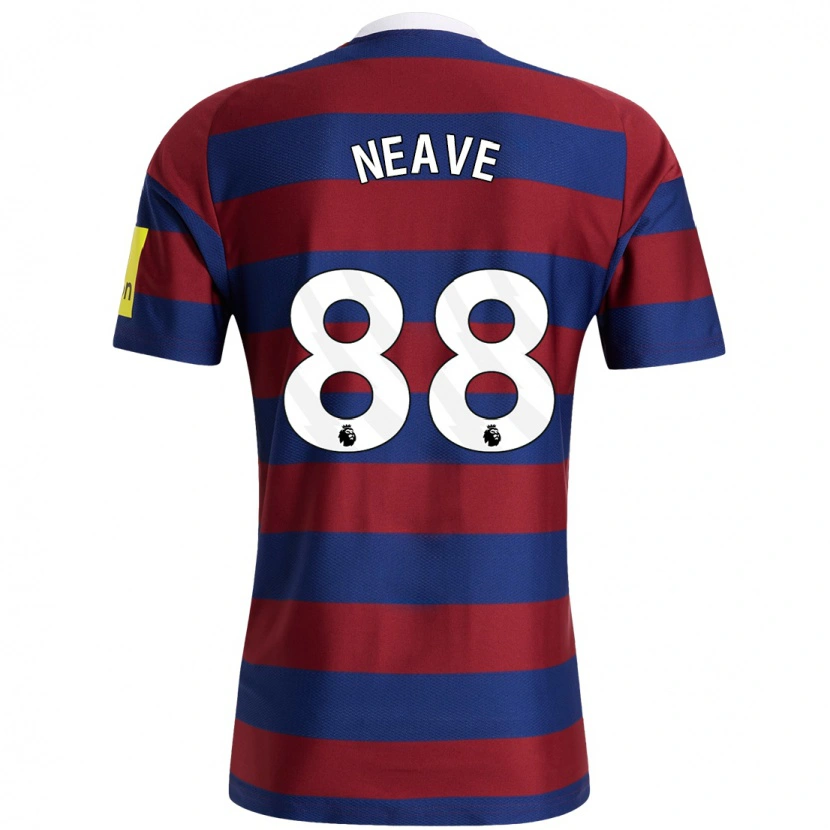 Danxen Män Sean Neave #88 Vinröd Marinblå Bortatröja Matchtröjor 2024/25 Tröjor T-Tröja