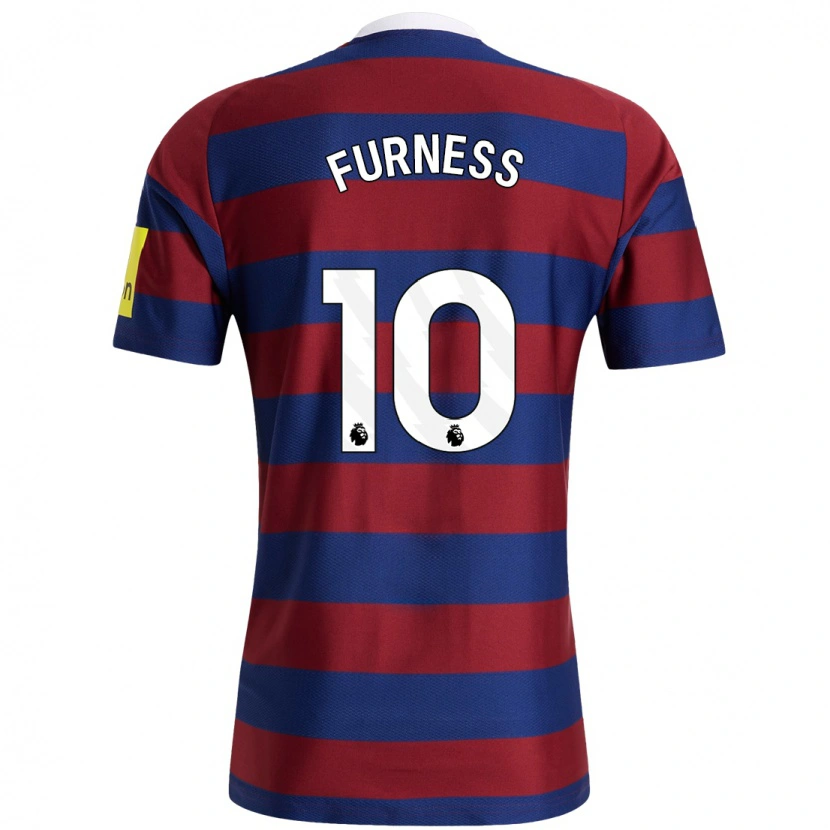Danxen Män Rachel Furness #10 Vinröd Marinblå Bortatröja Matchtröjor 2024/25 Tröjor T-Tröja