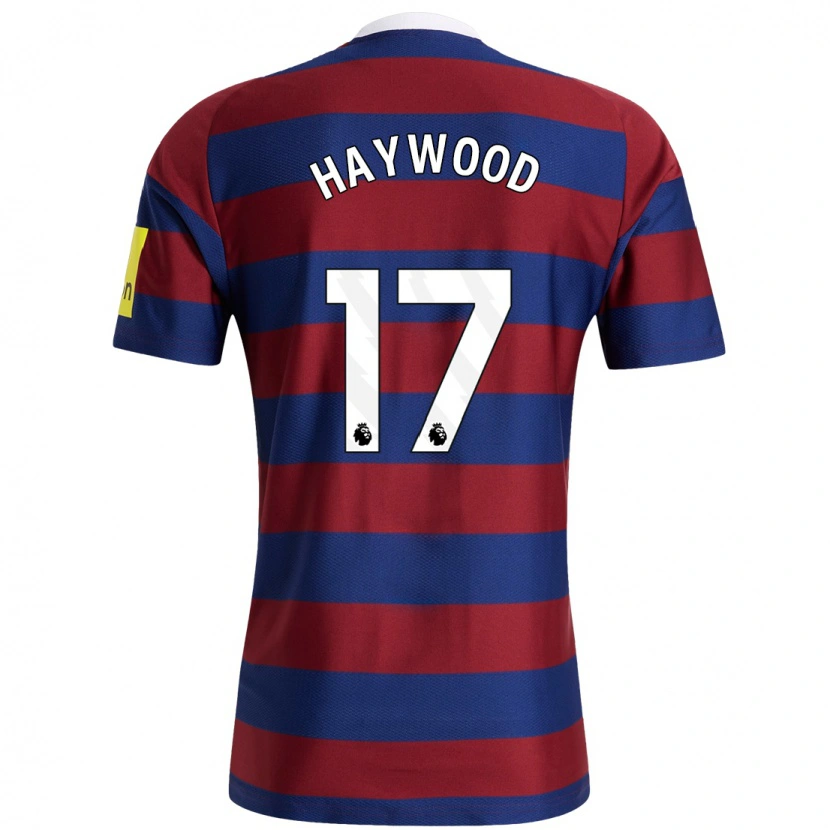 Danxen Män Sophie Haywood #17 Vinröd Marinblå Bortatröja Matchtröjor 2024/25 Tröjor T-Tröja