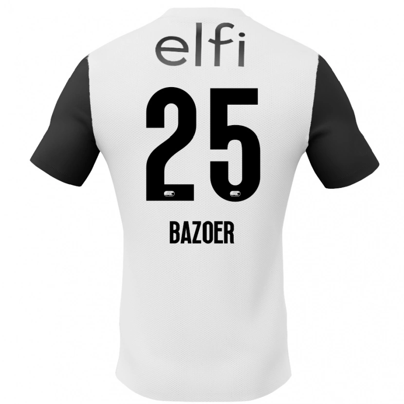 Danxen Män Riechedly Bazoer #25 Vit Svart Bortatröja Matchtröjor 2024/25 Tröjor T-Tröja