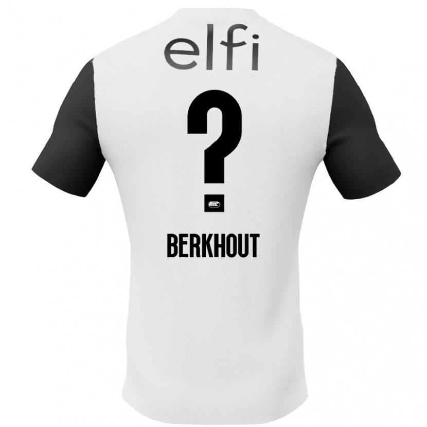 Danxen Män Jorn Berkhout #0 Vit Svart Bortatröja Matchtröjor 2024/25 Tröjor T-Tröja