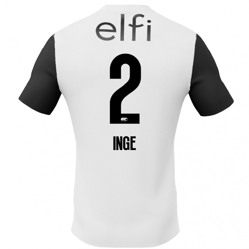 Danxen Män Kiani Inge #2 Vit Svart Bortatröja Matchtröjor 2024/25 Tröjor T-Tröja