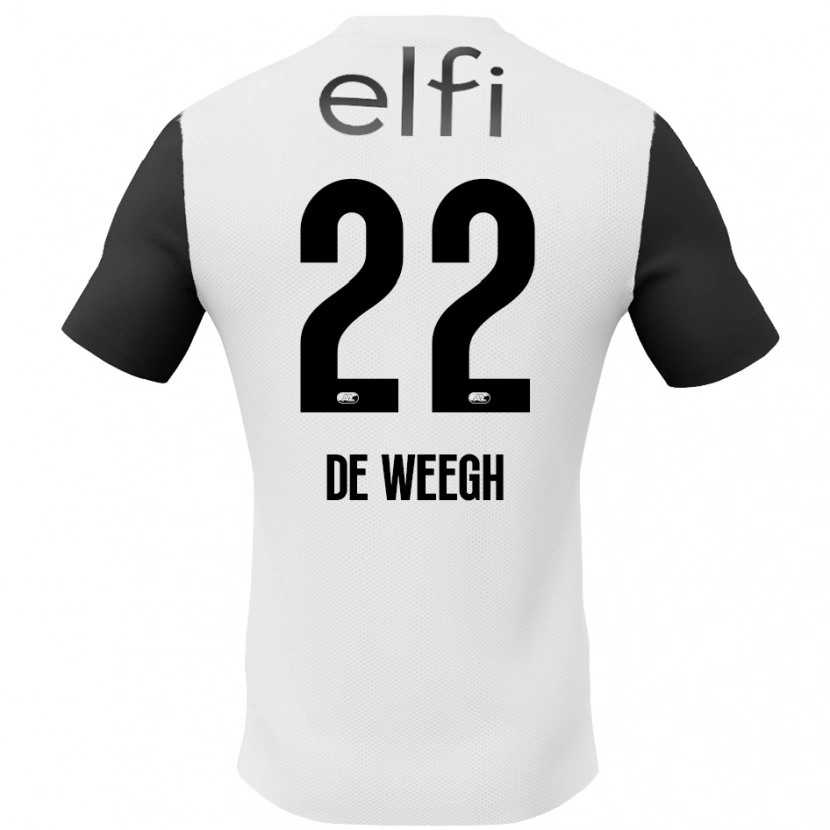 Danxen Män Bo Op De Weegh #22 Vit Svart Bortatröja Matchtröjor 2024/25 Tröjor T-Tröja