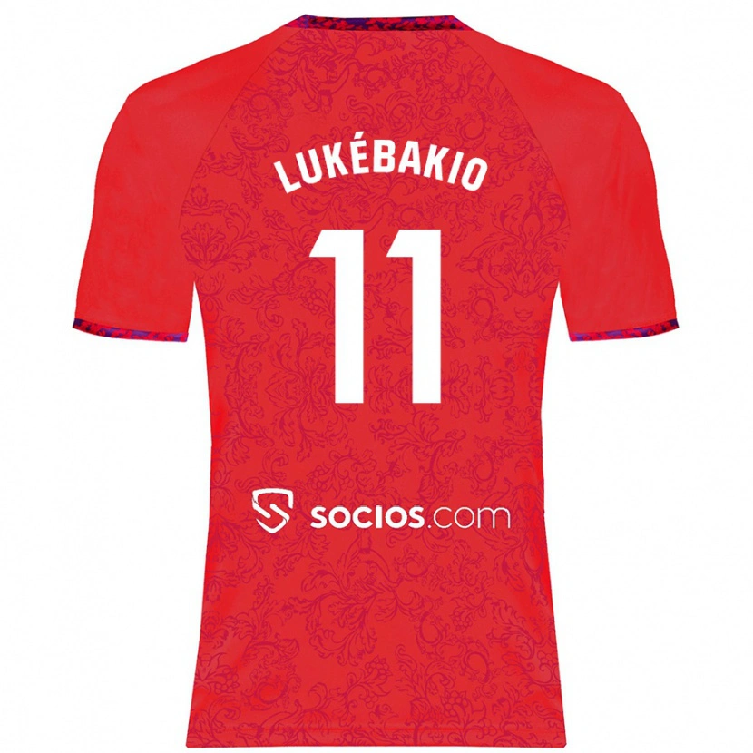 Danxen Män Dodi Lukébakio #11 Röd Bortatröja Matchtröjor 2024/25 Tröjor T-Tröja