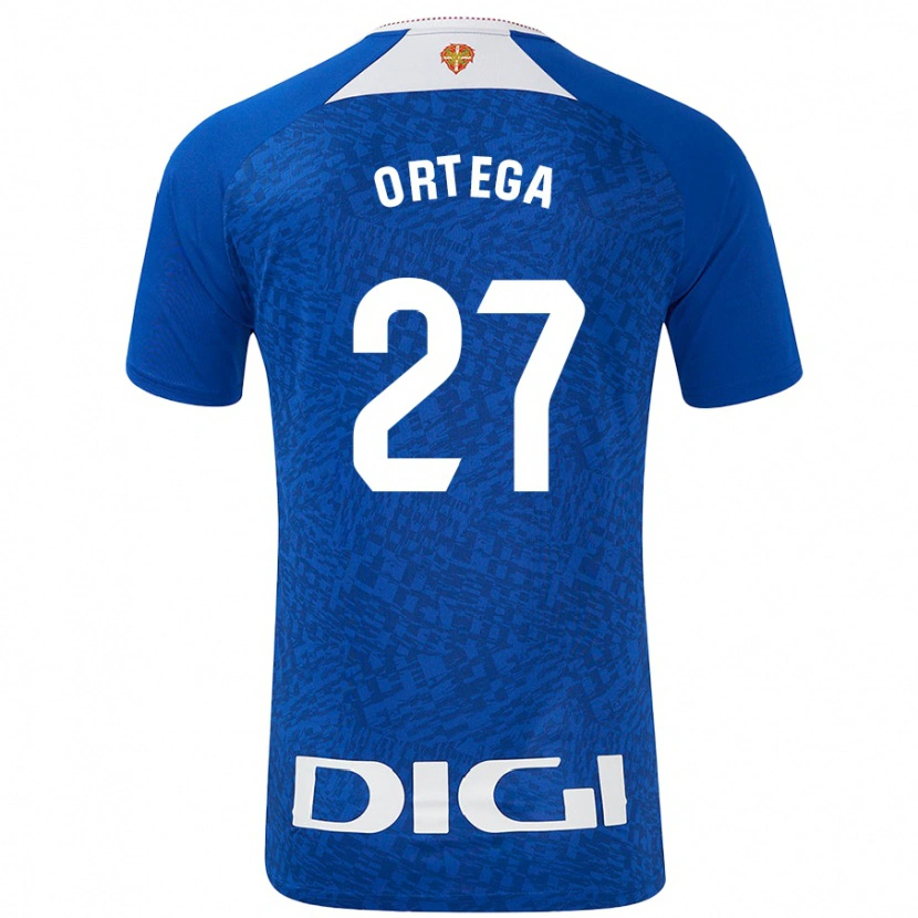Danxen Män Sara Ortega #27 Kungsblå Bortatröja Matchtröjor 2024/25 Tröjor T-Tröja