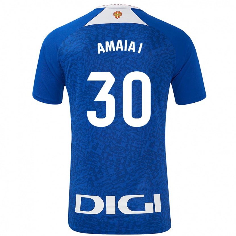 Danxen Män Amaia Iribarren Arteta #30 Kungsblå Bortatröja Matchtröjor 2024/25 Tröjor T-Tröja