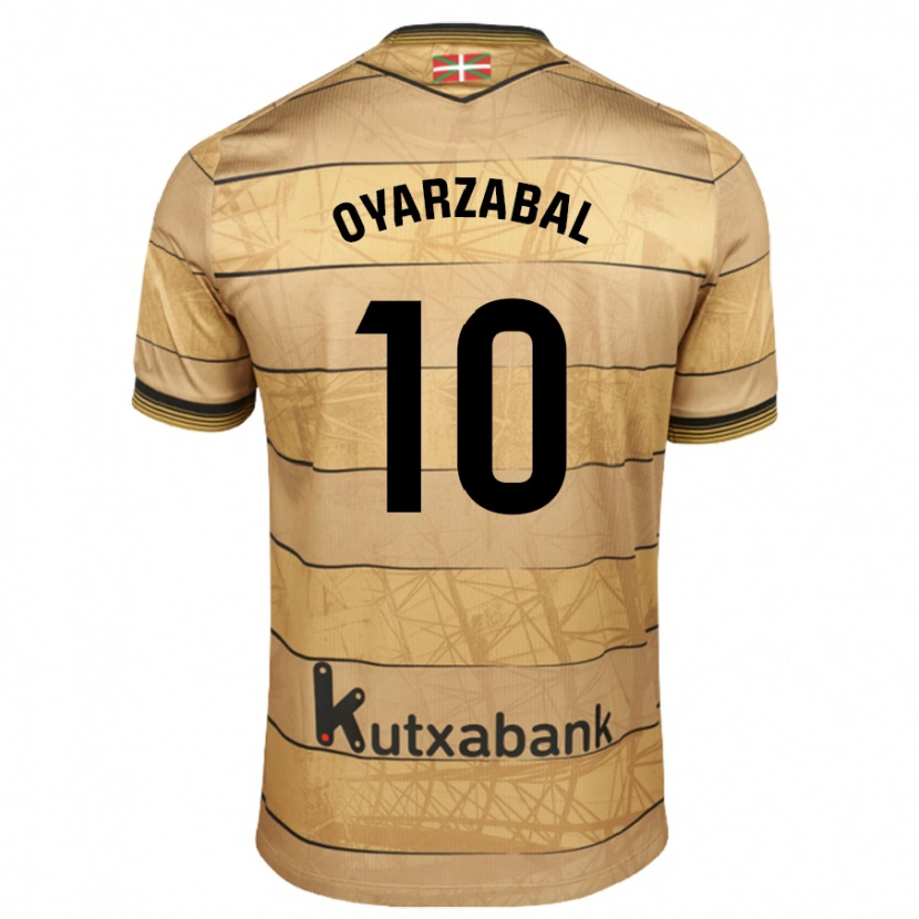 Danxen Män Mikel Oyarzabal #10 Brun Bortatröja Matchtröjor 2024/25 Tröjor T-Tröja