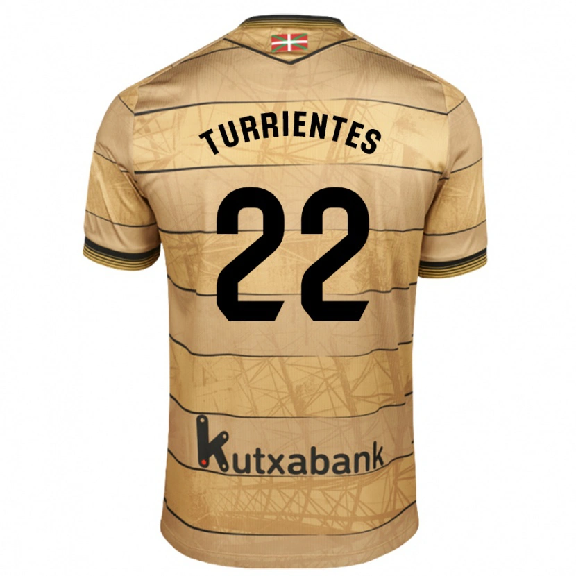 Danxen Män Beñat Turrientes #22 Brun Bortatröja Matchtröjor 2024/25 Tröjor T-Tröja