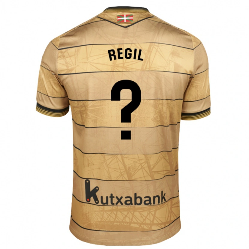 Danxen Män Markel Regil #0 Brun Bortatröja Matchtröjor 2024/25 Tröjor T-Tröja