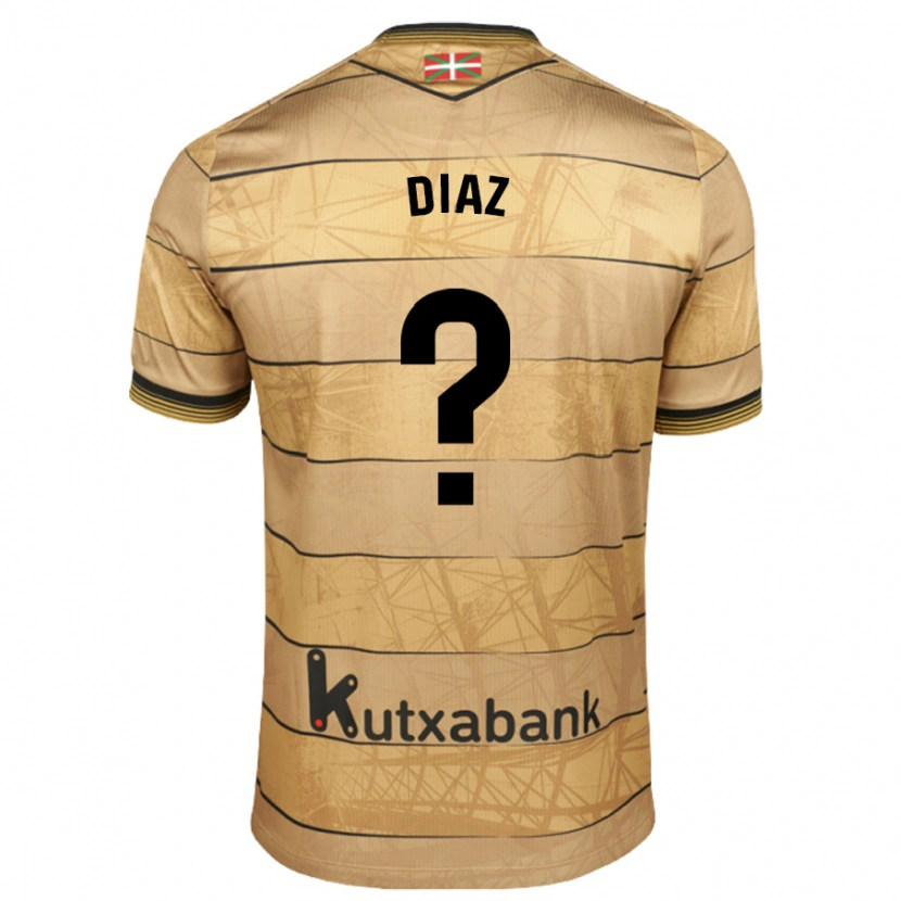 Danxen Män Dani Díaz #0 Brun Bortatröja Matchtröjor 2024/25 Tröjor T-Tröja