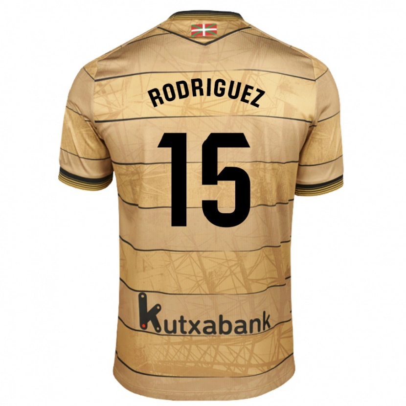 Danxen Män Peru Rodríguez #15 Brun Bortatröja Matchtröjor 2024/25 Tröjor T-Tröja