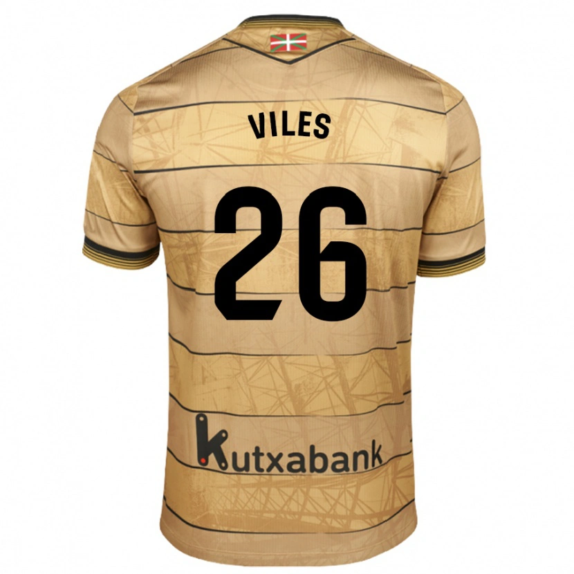 Danxen Män Elene Viles #26 Brun Bortatröja Matchtröjor 2024/25 Tröjor T-Tröja