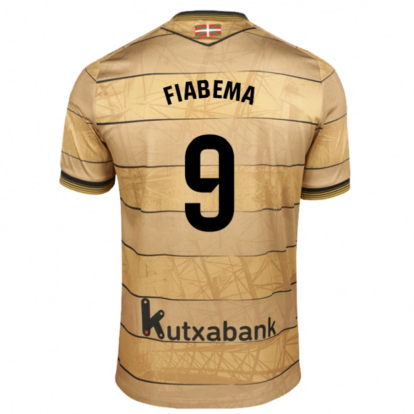 Danxen Män Bryan Fiabema #9 Brun Bortatröja Matchtröjor 2024/25 Tröjor T-Tröja