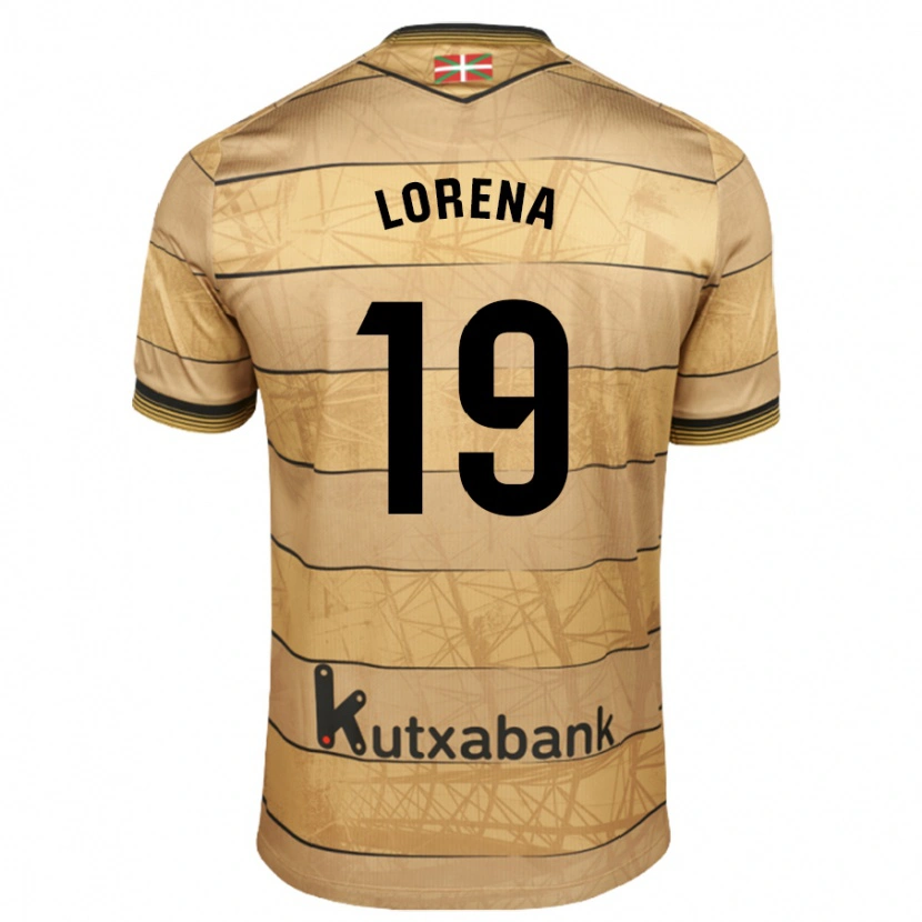 Danxen Män Lorena Navarro Domínguez #19 Brun Bortatröja Matchtröjor 2024/25 Tröjor T-Tröja