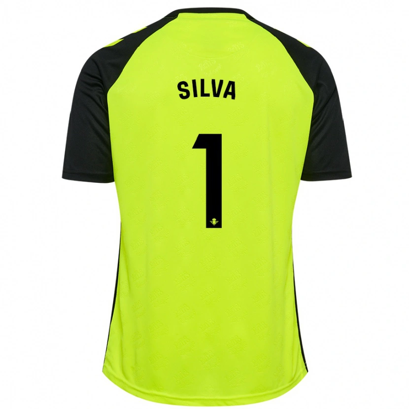 Danxen Män Rui Silva #1 Fluorescerande Gulsvart Bortatröja Matchtröjor 2024/25 Tröjor T-Tröja