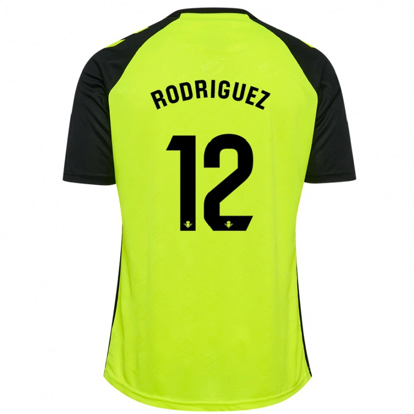 Danxen Män Ricardo Rodríguez #12 Fluorescerande Gulsvart Bortatröja Matchtröjor 2024/25 Tröjor T-Tröja