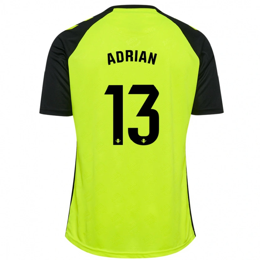 Danxen Män Adrián #13 Fluorescerande Gulsvart Bortatröja Matchtröjor 2024/25 Tröjor T-Tröja