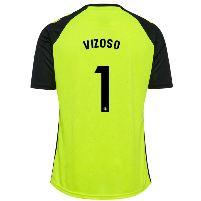 Danxen Män Paula Vizoso #1 Fluorescerande Gulsvart Bortatröja Matchtröjor 2024/25 Tröjor T-Tröja