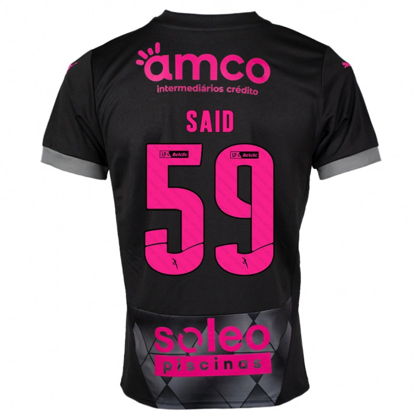 Danxen Män Yan Said #59 Svart Rosa Bortatröja Matchtröjor 2024/25 Tröjor T-Tröja