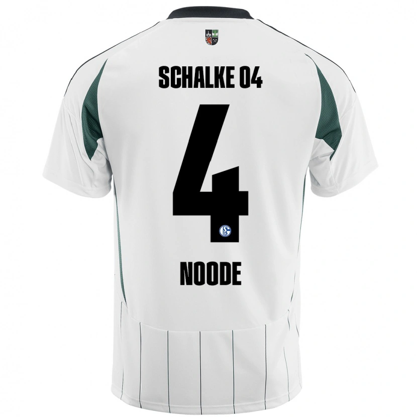 Danxen Män Steve Noode #4 Vit Grön Bortatröja Matchtröjor 2024/25 Tröjor T-Tröja