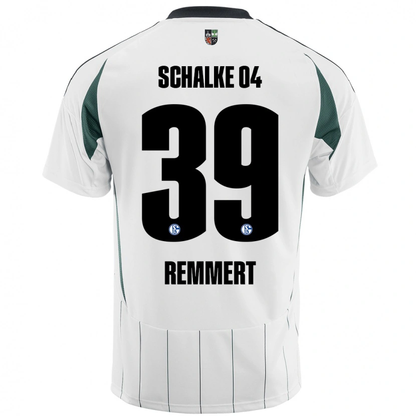 Danxen Män Peter Remmert #39 Vit Grön Bortatröja Matchtröjor 2024/25 Tröjor T-Tröja