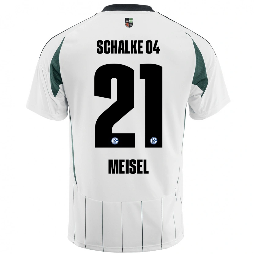Danxen Män Kelsey Meisel #21 Vit Grön Bortatröja Matchtröjor 2024/25 Tröjor T-Tröja