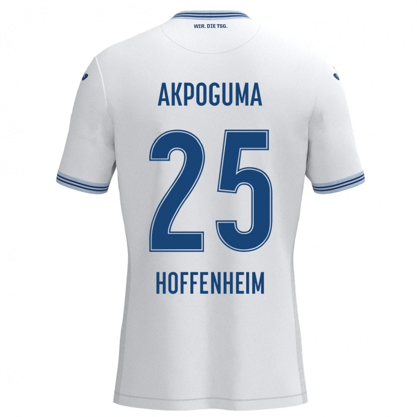 Danxen Män Kevin Akpoguma #25 Vit Blå Bortatröja Matchtröjor 2024/25 Tröjor T-Tröja