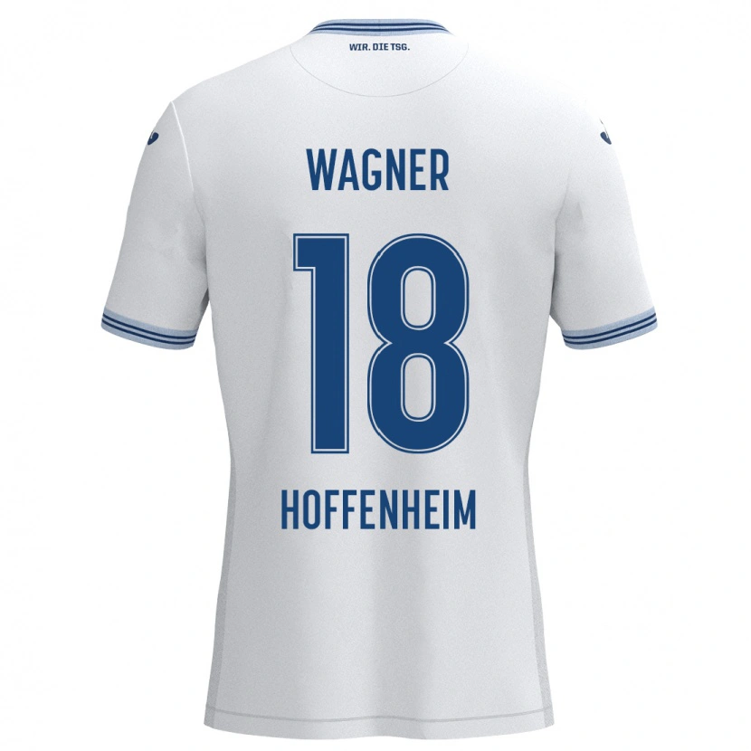 Danxen Män Ricardo Wagner #18 Vit Blå Bortatröja Matchtröjor 2024/25 Tröjor T-Tröja