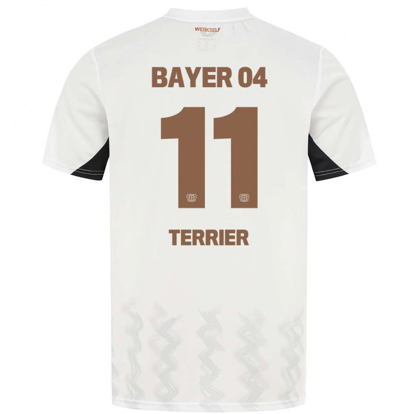 Danxen Män Martin Terrier #11 Vit Svart Bortatröja Matchtröjor 2024/25 Tröjor T-Tröja