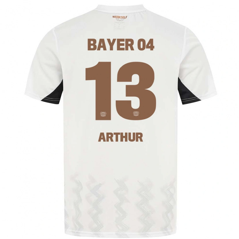 Danxen Män Arthur #13 Vit Svart Bortatröja Matchtröjor 2024/25 Tröjor T-Tröja