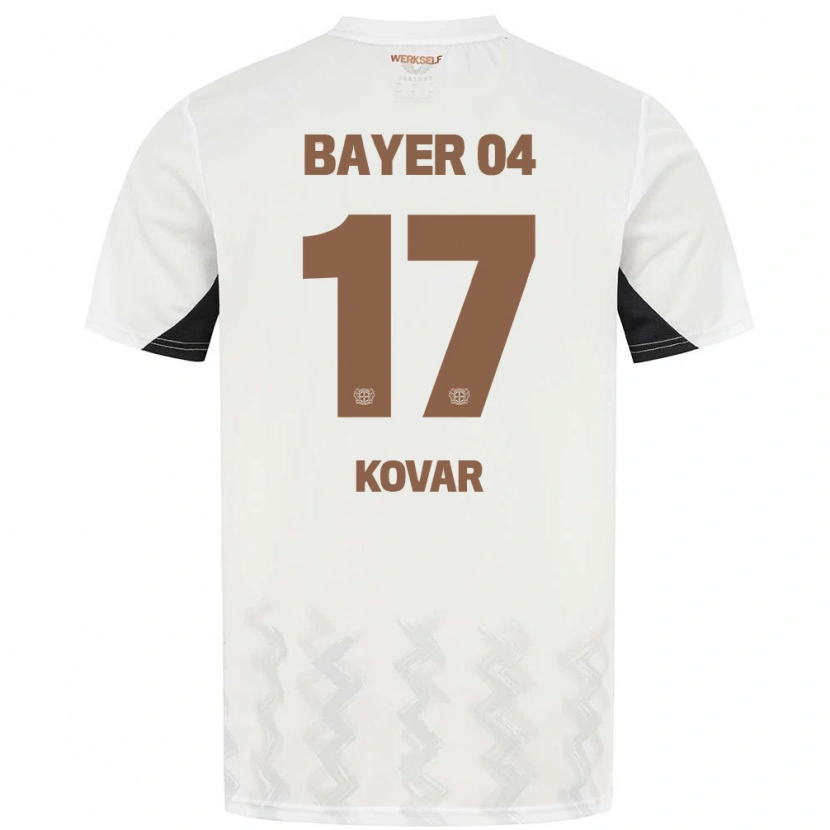 Danxen Män Matej Kovar #17 Vit Svart Bortatröja Matchtröjor 2024/25 Tröjor T-Tröja