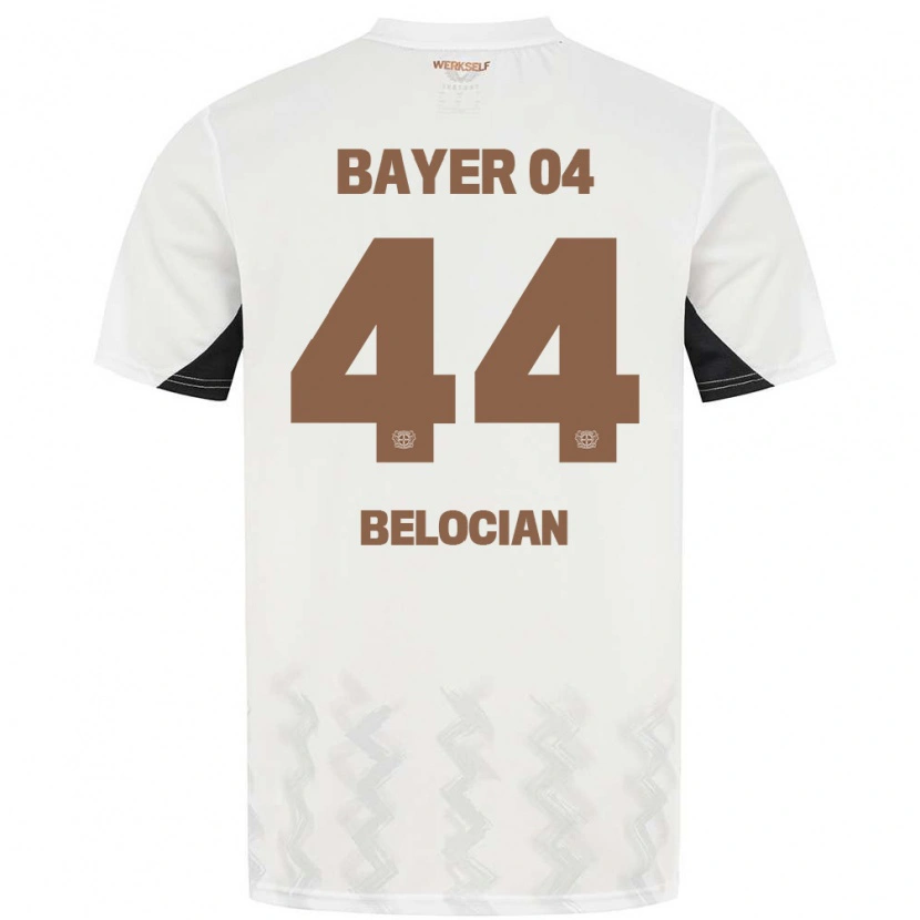 Danxen Män Jeanuël Belocian #44 Vit Svart Bortatröja Matchtröjor 2024/25 Tröjor T-Tröja
