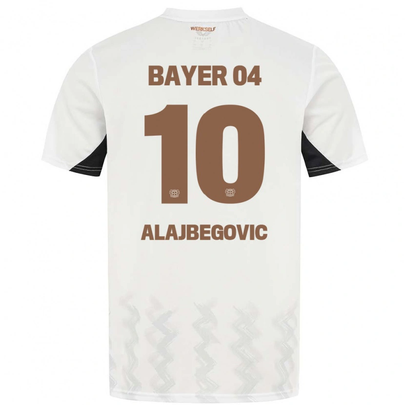 Danxen Män Kerim Alajbegovic #10 Vit Svart Bortatröja Matchtröjor 2024/25 Tröjor T-Tröja
