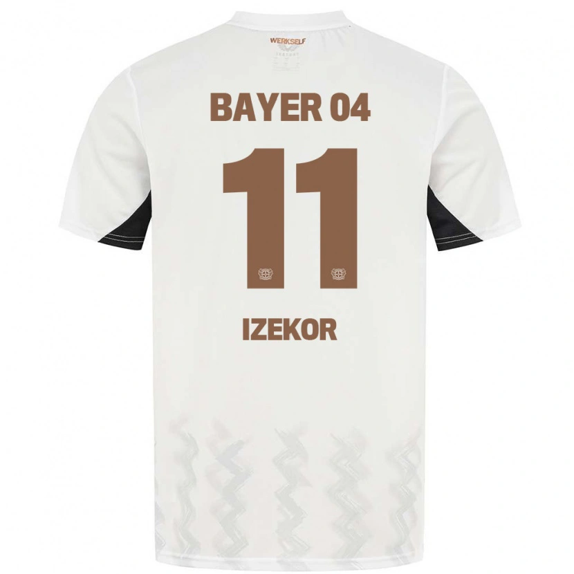 Danxen Män Ken Izekor #11 Vit Svart Bortatröja Matchtröjor 2024/25 Tröjor T-Tröja
