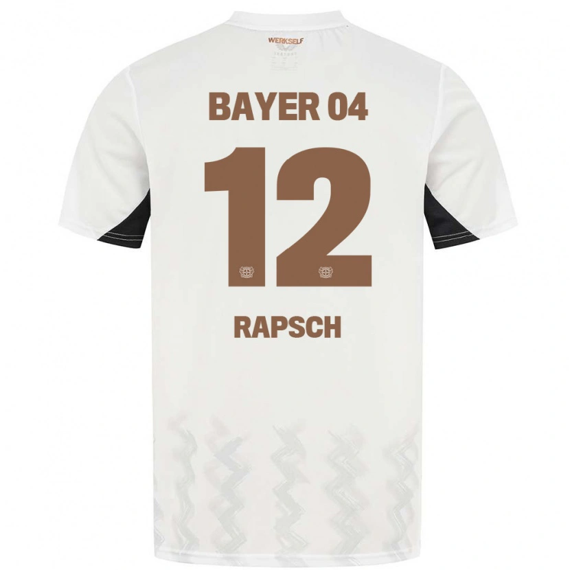 Danxen Män Simeon Rapsch #12 Vit Svart Bortatröja Matchtröjor 2024/25 Tröjor T-Tröja