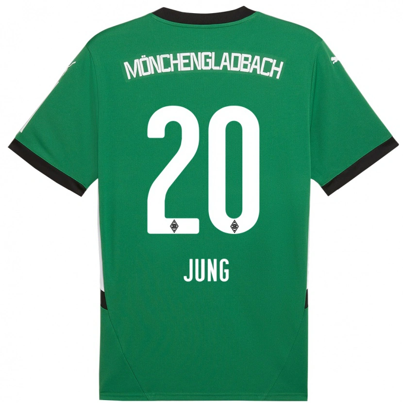 Danxen Män In-Gyom Jung #20 Grön Vit Bortatröja Matchtröjor 2024/25 Tröjor T-Tröja