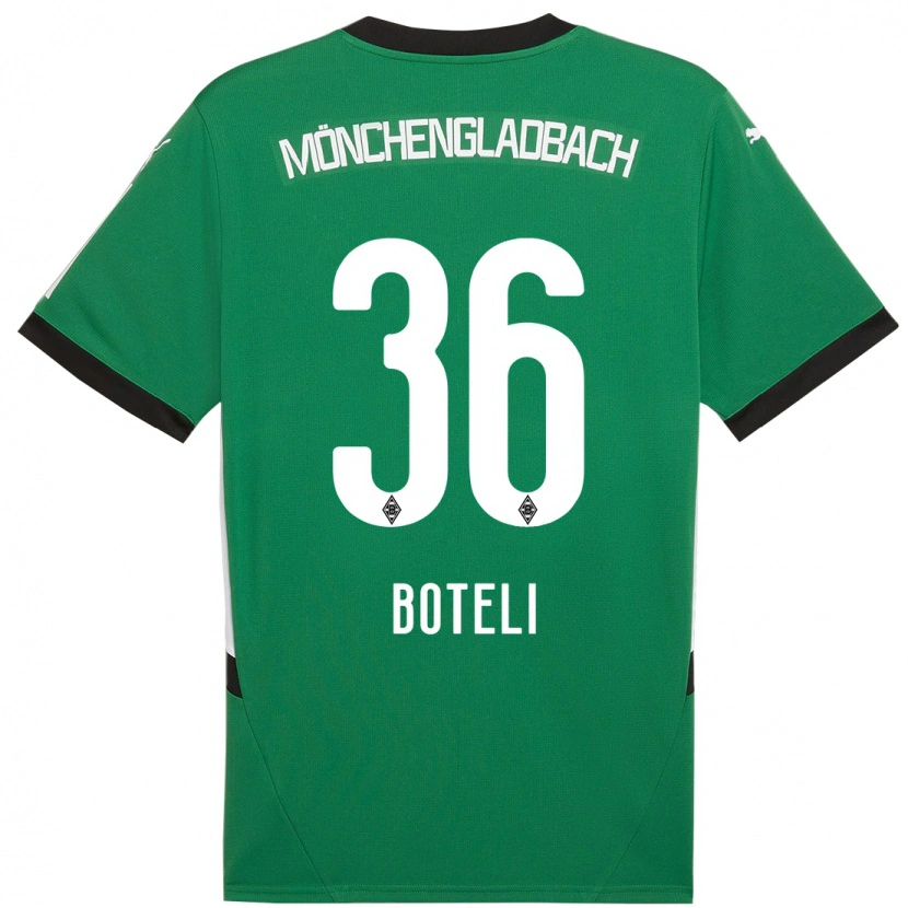 Danxen Män Winsley Boteli #36 Grön Vit Bortatröja Matchtröjor 2024/25 Tröjor T-Tröja